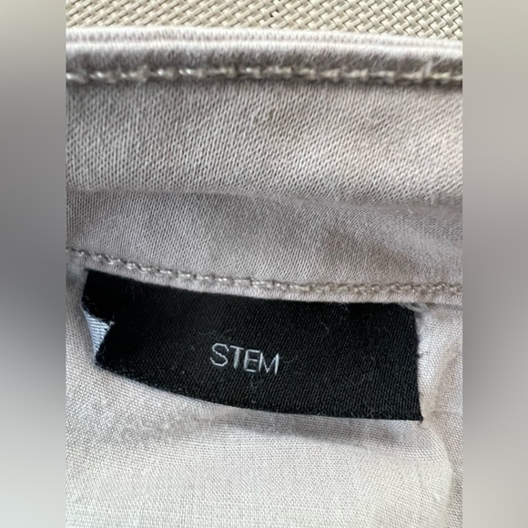 Genetic Women Stem Jeans Skinny Leg Flat Front Low Rise Khaki Size 27 - Picture 8 of 9